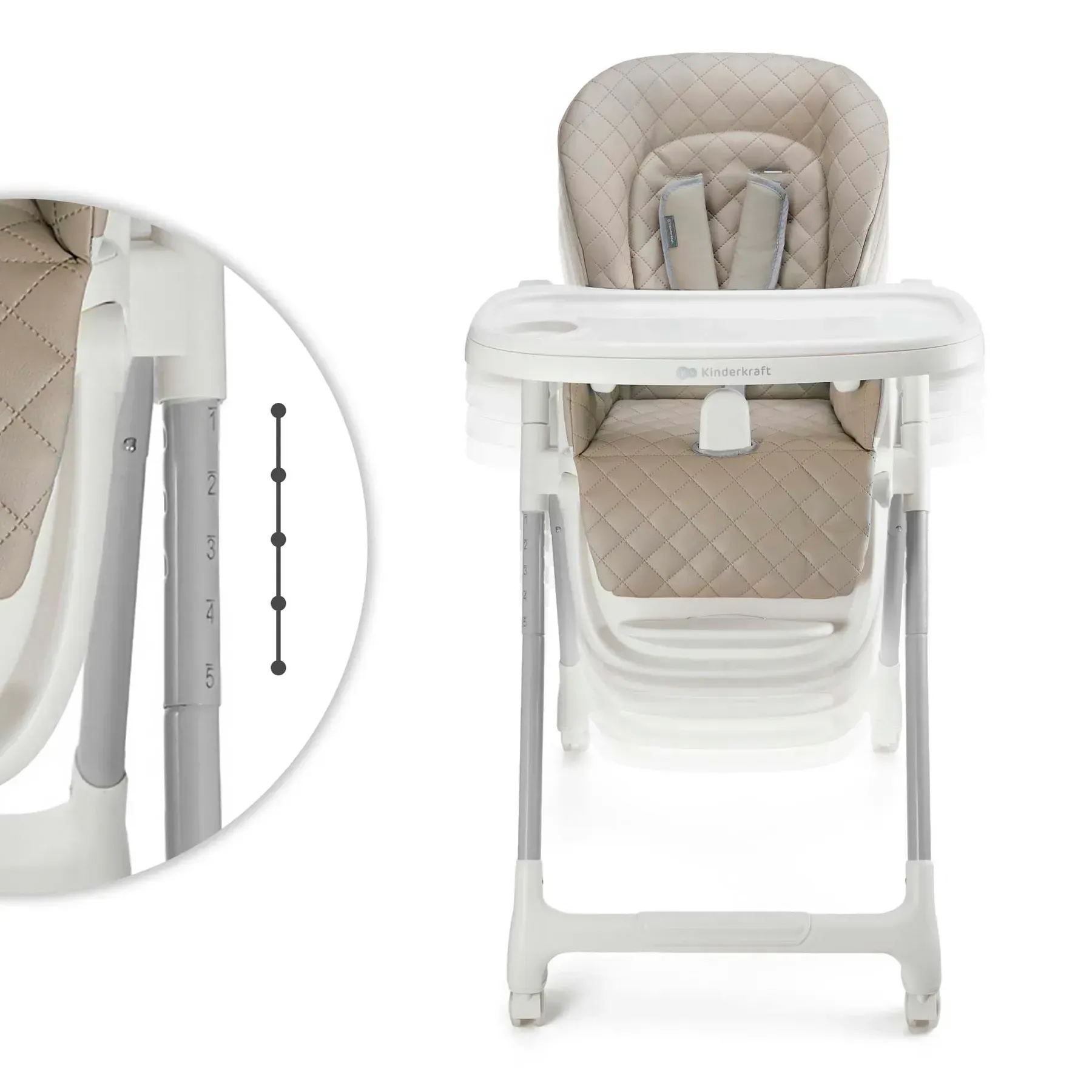 Стільчик для годування Kinderkraft Tulo Beige