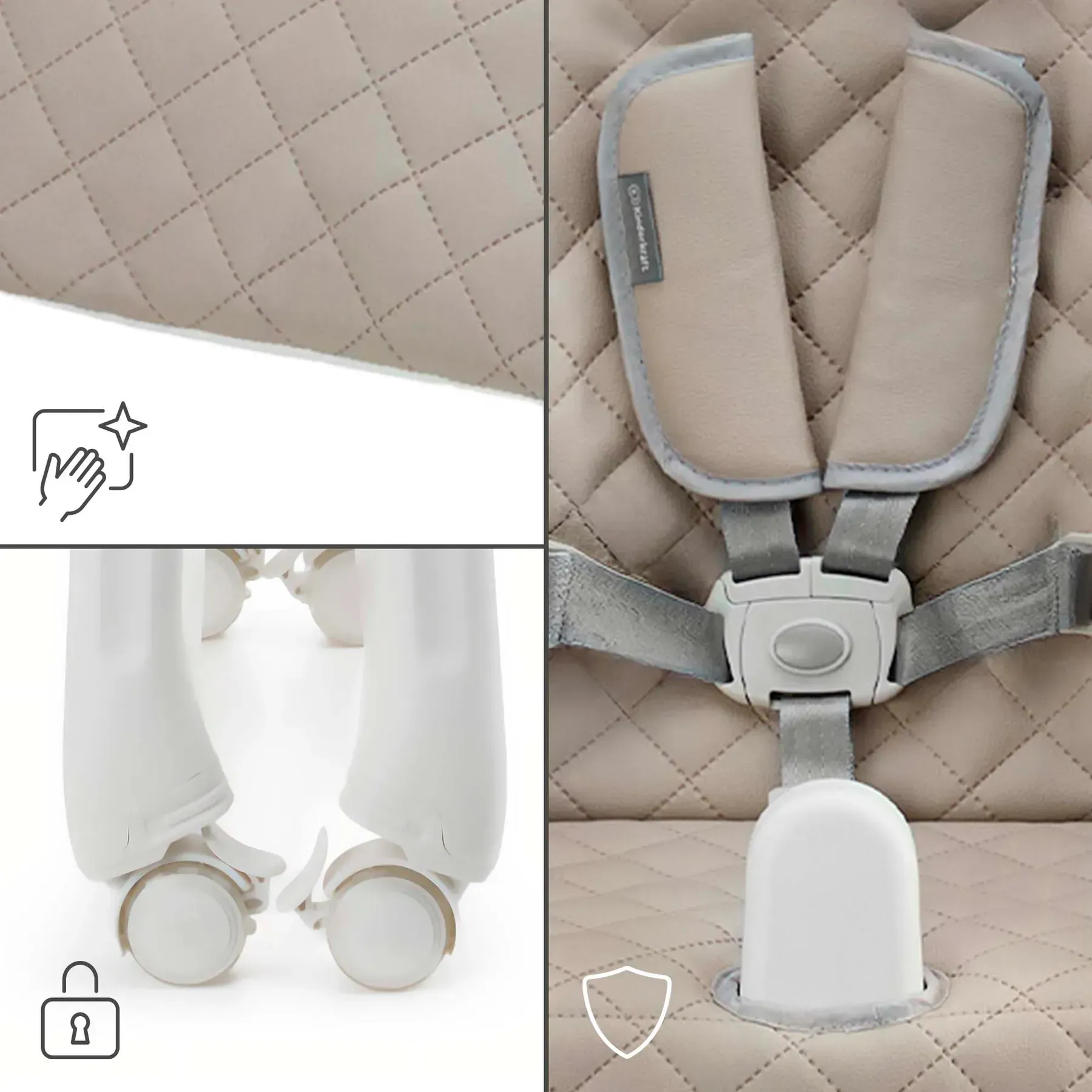 Стільчик для годування Kinderkraft Tulo Beige