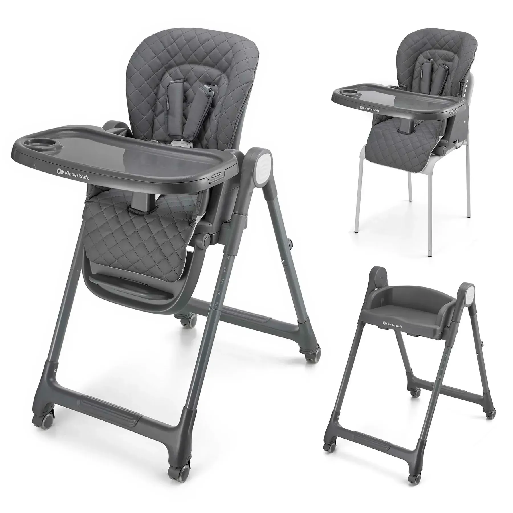 Стульчик для кормления Kinderkraft Tulo Grey