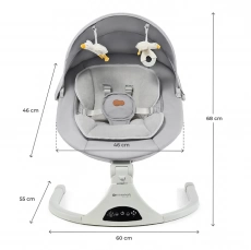 Крісло-гойдалка Kinderkraft Tulsy Gray