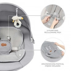 Крісло-гойдалка Kinderkraft Tulsy Gray