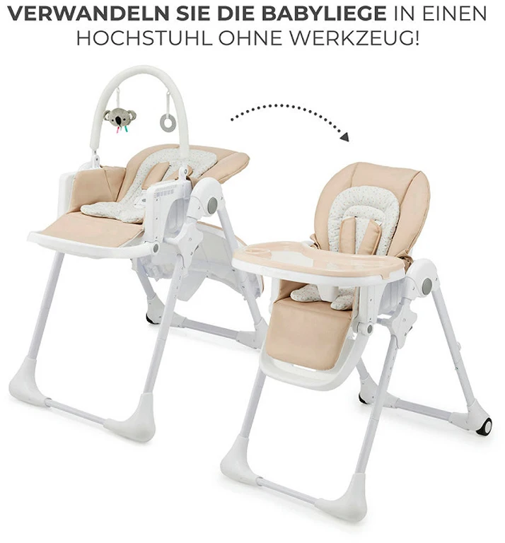 Стільчик для годування Kinderkraft Tummie Beige
