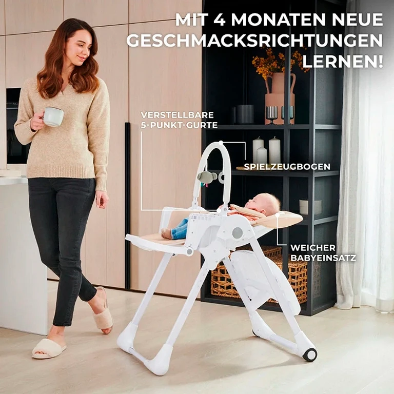 Стільчик для годування Kinderkraft Tummie Green