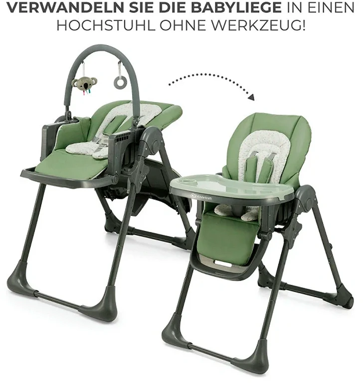 Стільчик для годування Kinderkraft Tummie Green