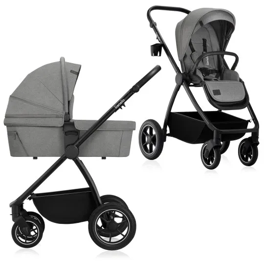 Коляска 2 в 1 Lionelo Meril Grey Stone