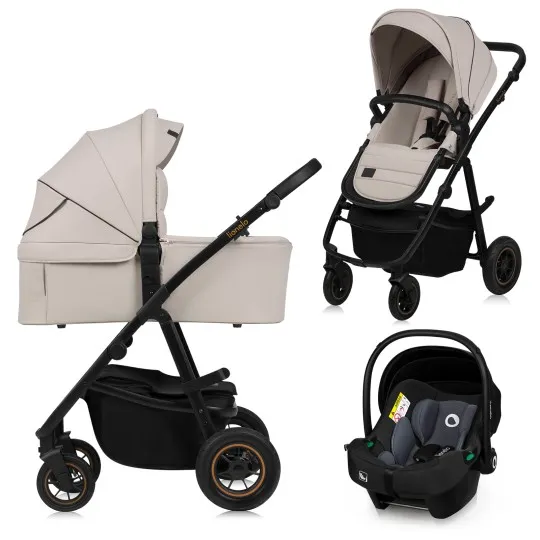 Коляска 3 в 1 Lionelo Amber Plus Beige Sand