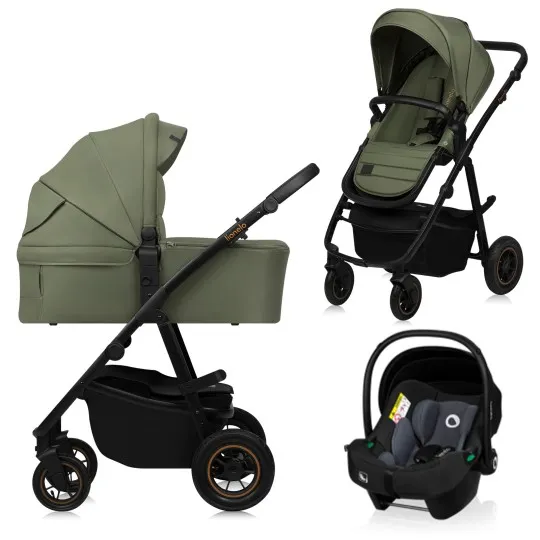 Коляска 3 в 1 Lionelo Amber Plus Green Forest