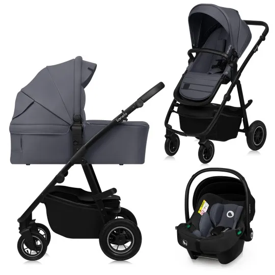 Коляска 3 в 1 Lionelo Amber Plus Grey Graphite