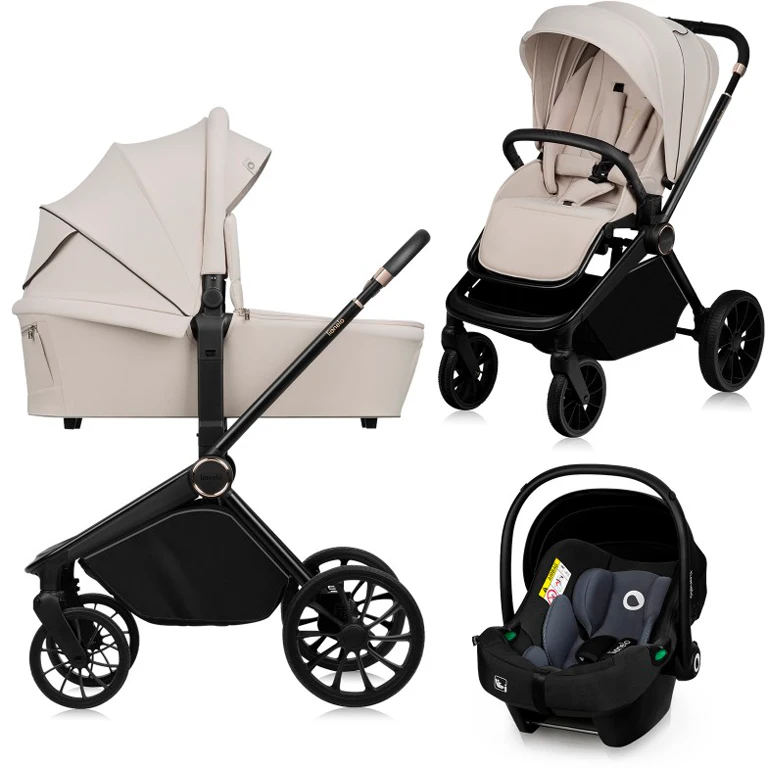 Коляска 3 в 1 Lionelo Mika Plus Beige Sand