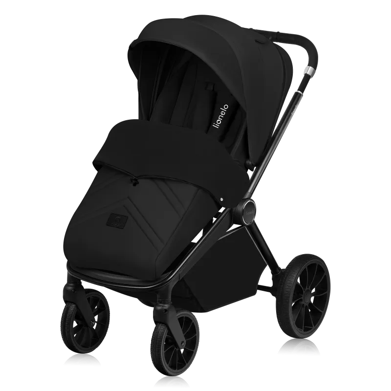 Коляска 3 в 1 Lionelo Mika Plus Black Onyx