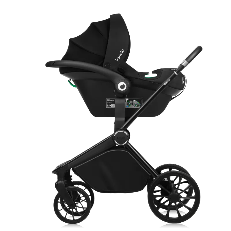 Коляска 3 в 1 Lionelo Mika Plus Black Onyx