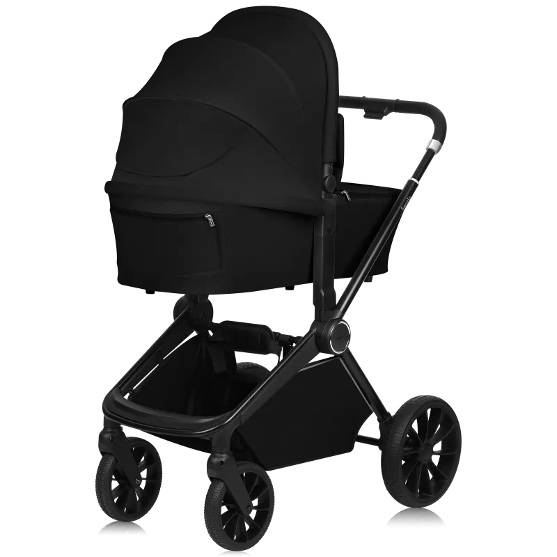 Коляска 3 в 1 Lionelo Mika Plus Black Onyx
