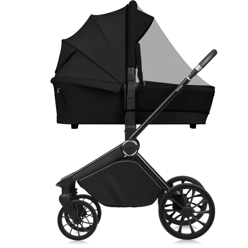 Коляска 3 в 1 Lionelo Mika Plus Black Onyx