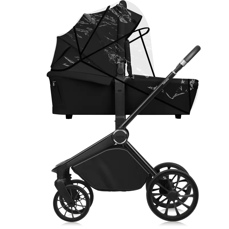 Коляска 3 в 1 Lionelo Mika Plus Black Onyx