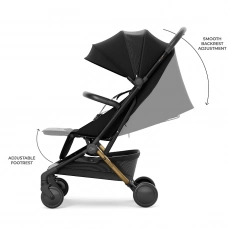 Прогулянкова коляска Kinderkraft Pilot 2 Midnight Black