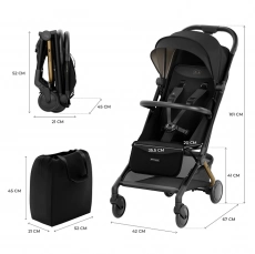 Прогулянкова коляска Kinderkraft Pilot 2 Midnight Black