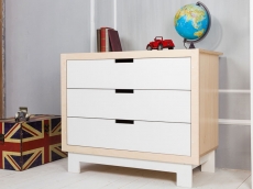 Комод з пеленальним столиком Indigowood Blocks white / natural wood