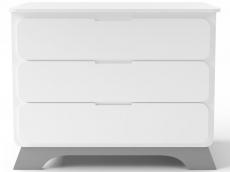 Комод з пеленальним столиком IndigoWood Nova gray / white