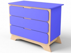 Комод з пеленальним столиком IndigoWood Nova wood / indigo