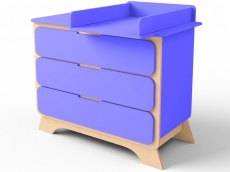 Комод с пеленальным столиком IndigoWood Nova wood / indigo