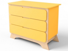 Комод з пеленальним столиком IndigoWood Nova wood / orange