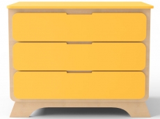 Комод з пеленальним столиком IndigoWood Nova wood / orange