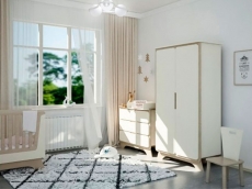 Комод з пеленальним столиком IndigoWood Nova wood / white