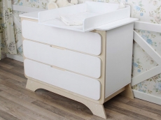 Комод з пеленальним столиком IndigoWood Nova wood / white
