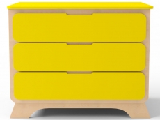 Комод з пеленальним столиком IndigoWood Nova wood / yellow