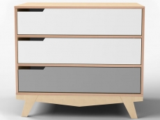 Комод з пеленальним столиком Indigowood Scandic white / gray