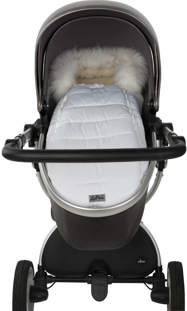Детский конверт на овчине ДоРечі Baby XS белый, (-20°C)