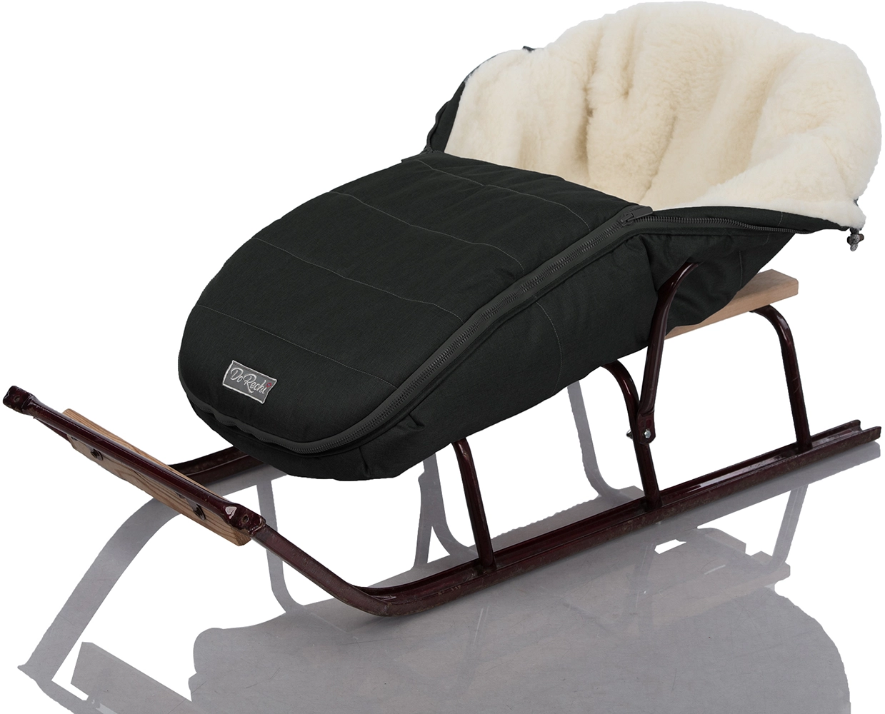 Детский конверт на овчине ДоРечі Baby XS Черный, (-20°C)