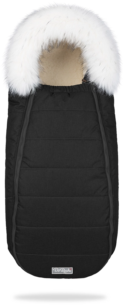 Детский конверт на овчине ДоРечі Baby XS Черный, (-20°C)
