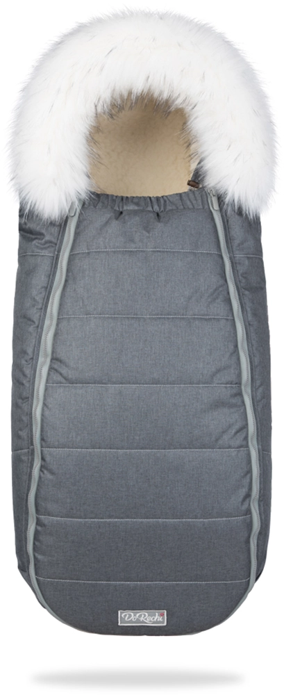 Детский конверт на овчине ДоРечі Baby XS Графит, (-20°C)