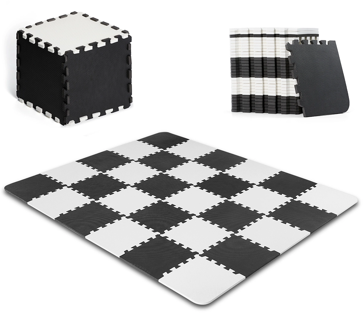Коврик-пазл Kinderkraft Luno Black, 30 элементов