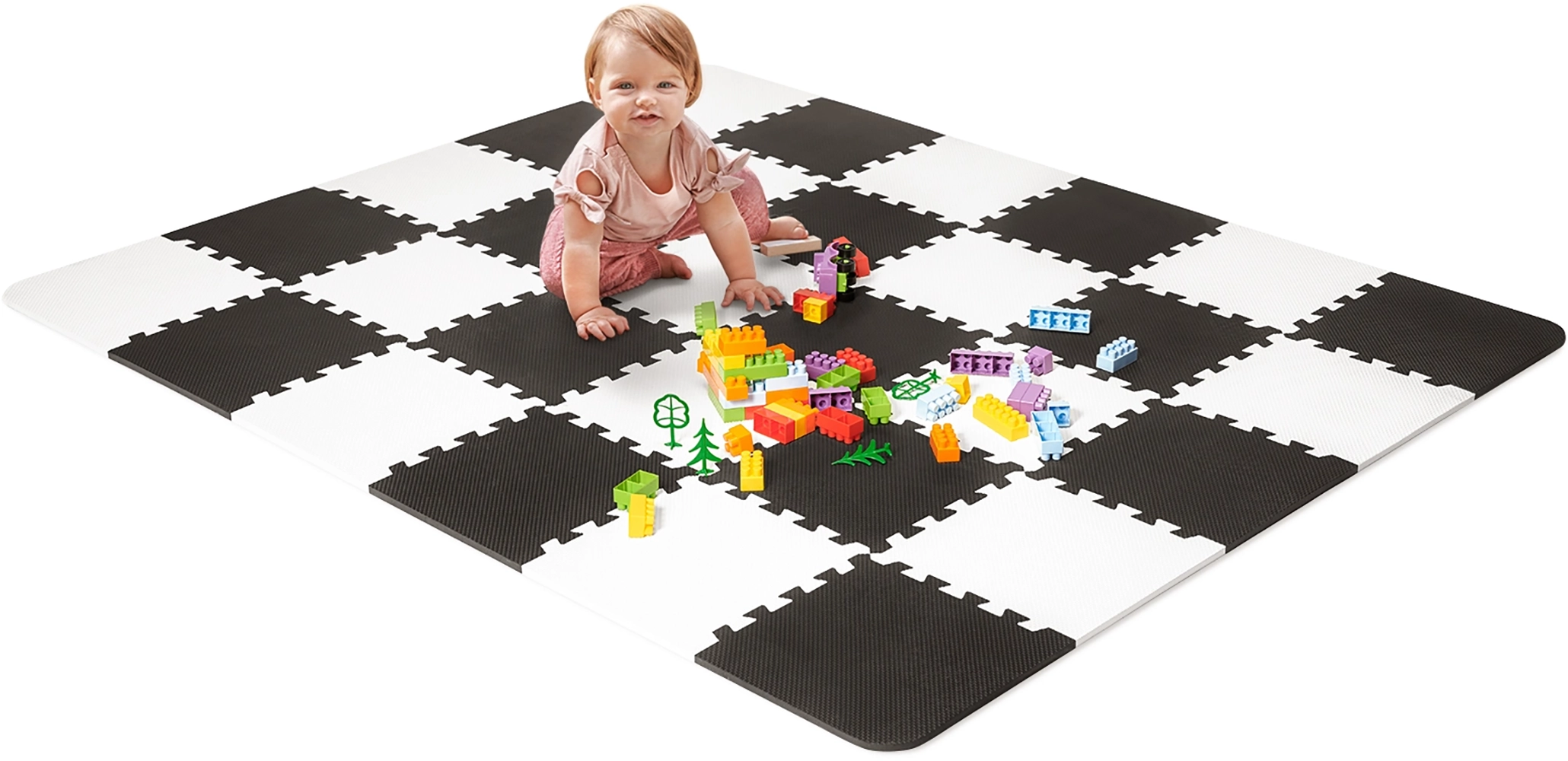 Коврик-пазл Kinderkraft Luno Black, 30 элементов