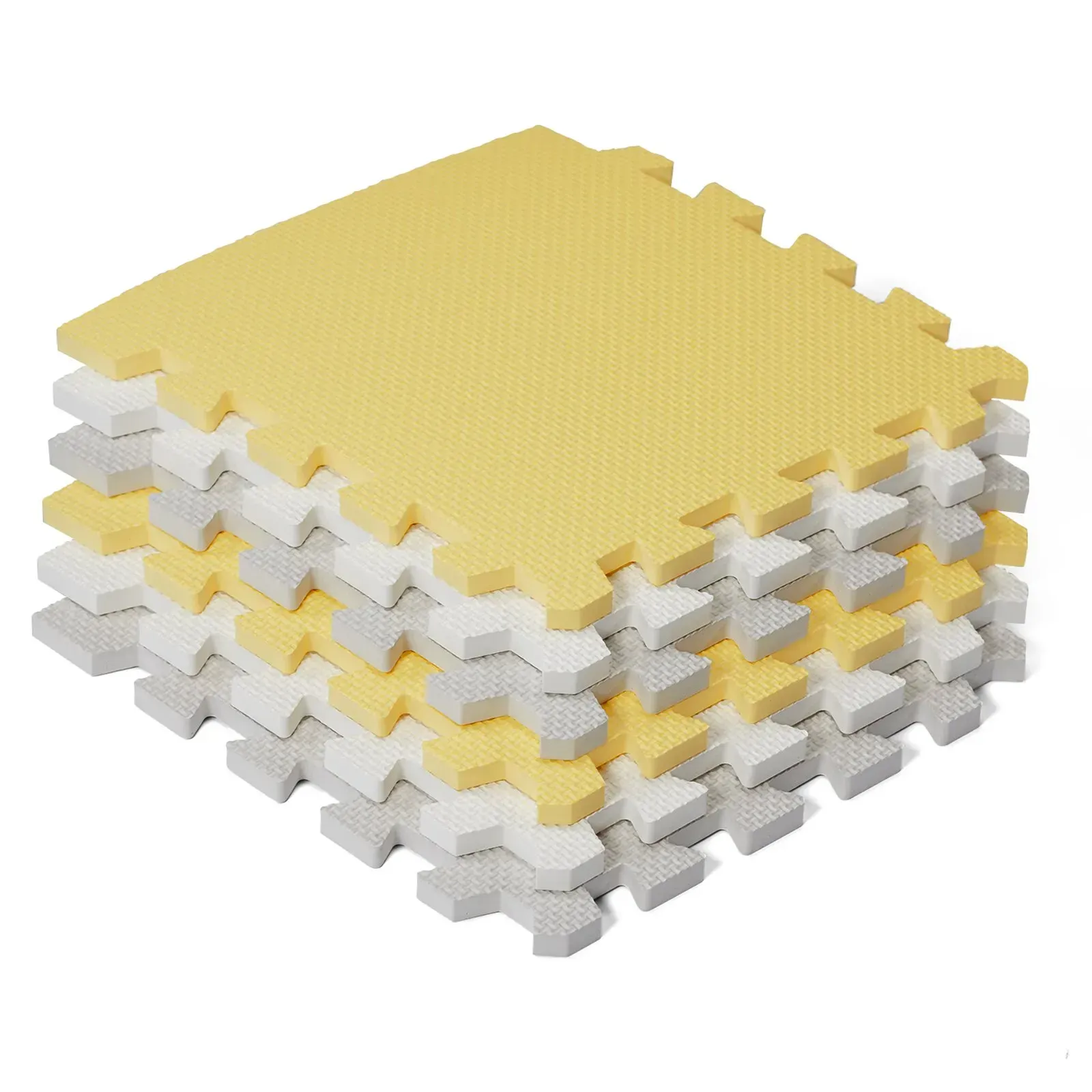 Коврик-пазл Kinderkraft Luno Yellow, 30 элементов