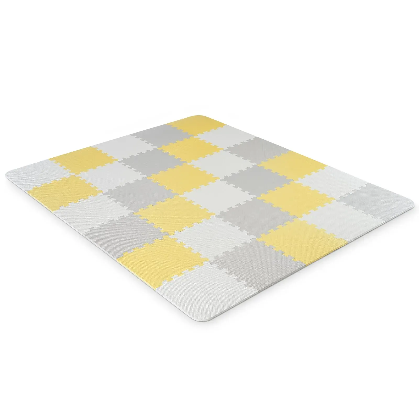 Коврик-пазл Kinderkraft Luno Yellow, 30 элементов
