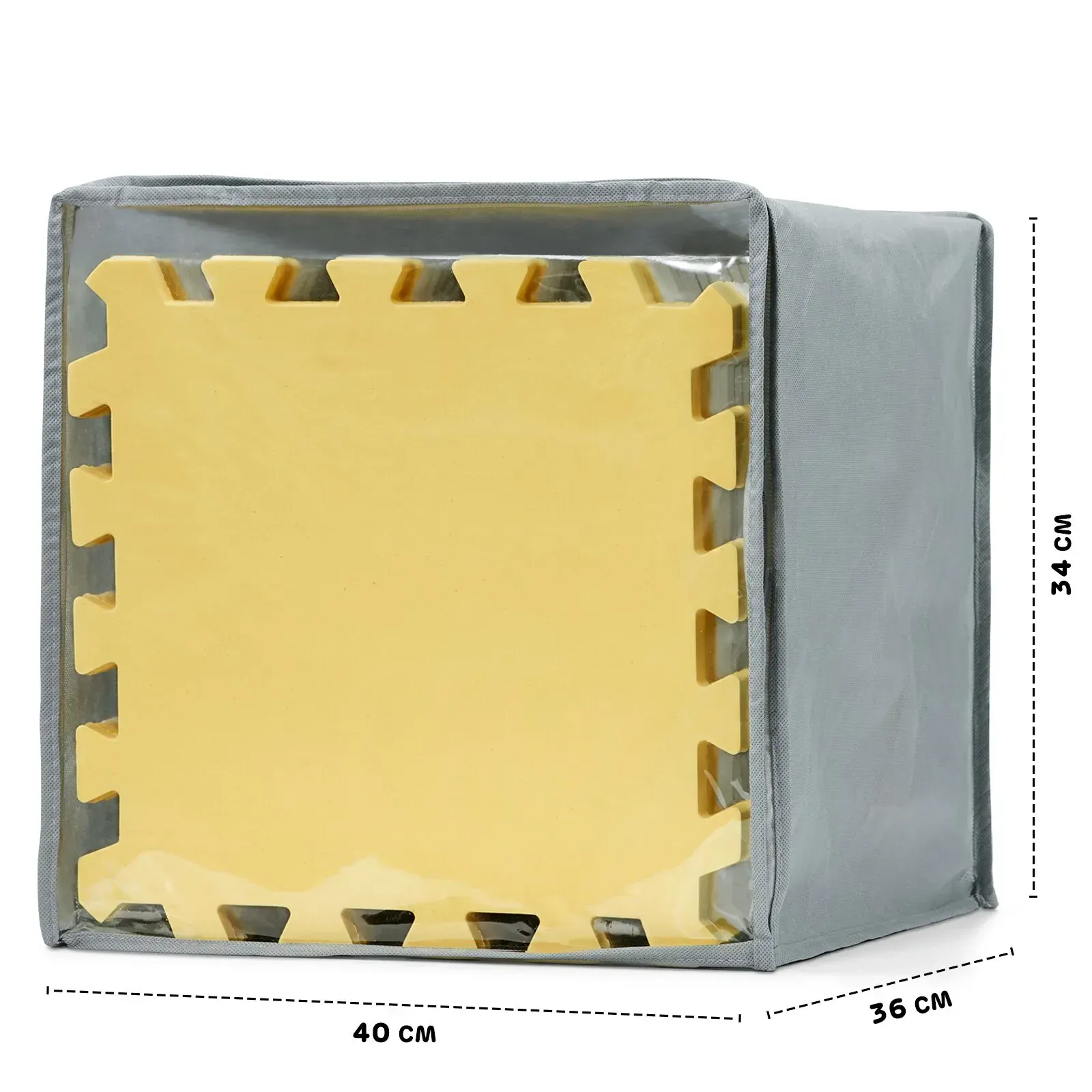 Коврик-пазл Kinderkraft Luno Yellow, 30 элементов