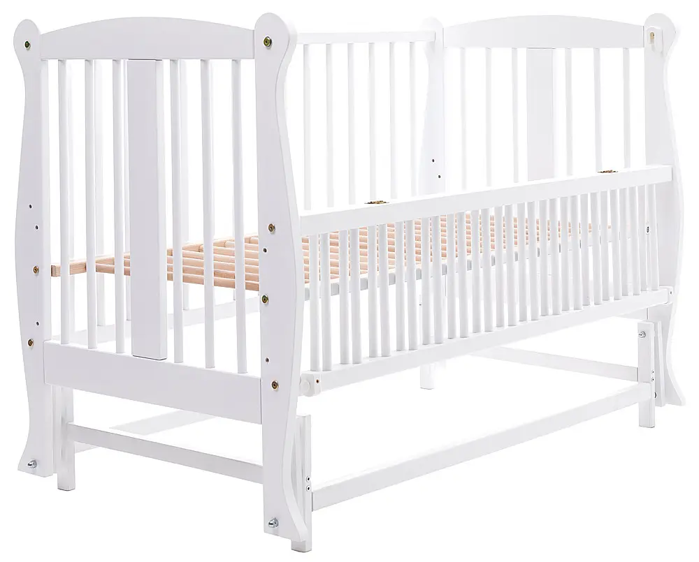 Ліжко Babyroom Грація DGMO-2 маятник, відкидний бік, бук, білий