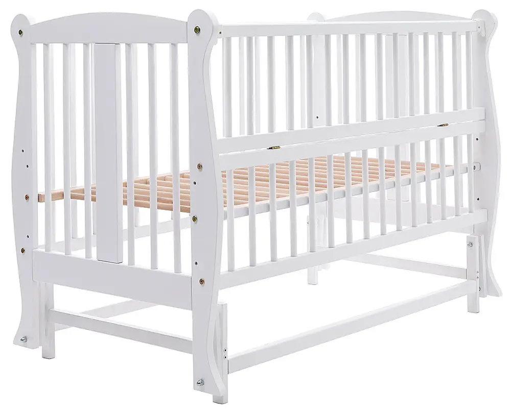 Ліжко Babyroom Грація DGMO-2 маятник, відкидний бік, бук, білий