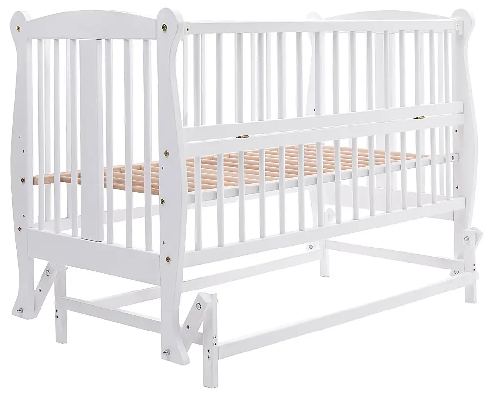 Ліжко Babyroom Грація DGMO-2 маятник, відкидний бік, бук, білий