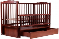 Дитяче ліжко Babyroom Веселка маятник, ящик, відкидний бік DVMYO-3 бук тик