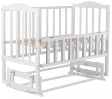 Дитяче ліжко Babyroom Зайченя ZL201 маятник, відкидний бік біла
