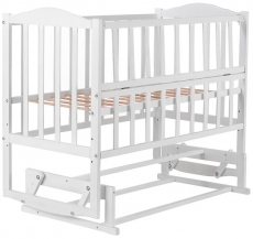 Дитяче ліжко Babyroom Зайченя ZL201 маятник, відкидний бік біла
