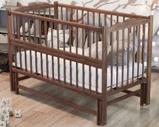 Детская кроватка Дубик-М Радуга Орех 120х60 см, маятник