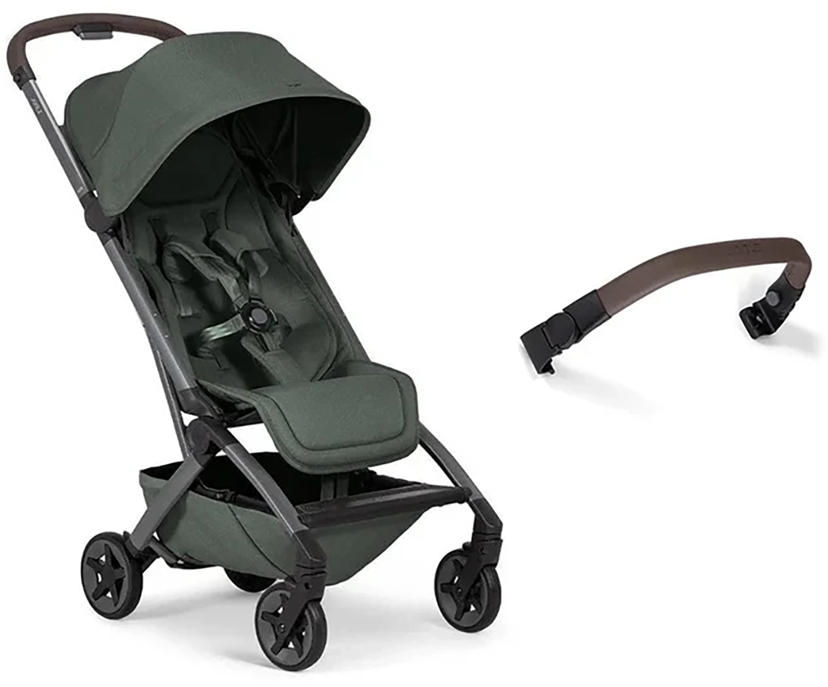 Прогулочная коляска Joolz Aer2 Forest green с бампером и подстаканником