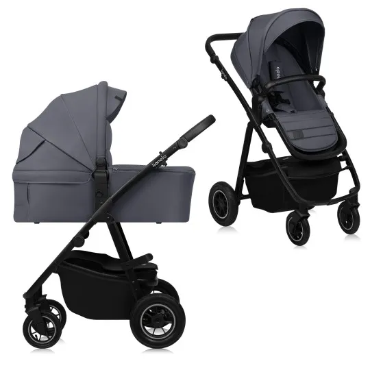 Коляска 2 в 1 Lionelo Amber Plus Grey Graphite