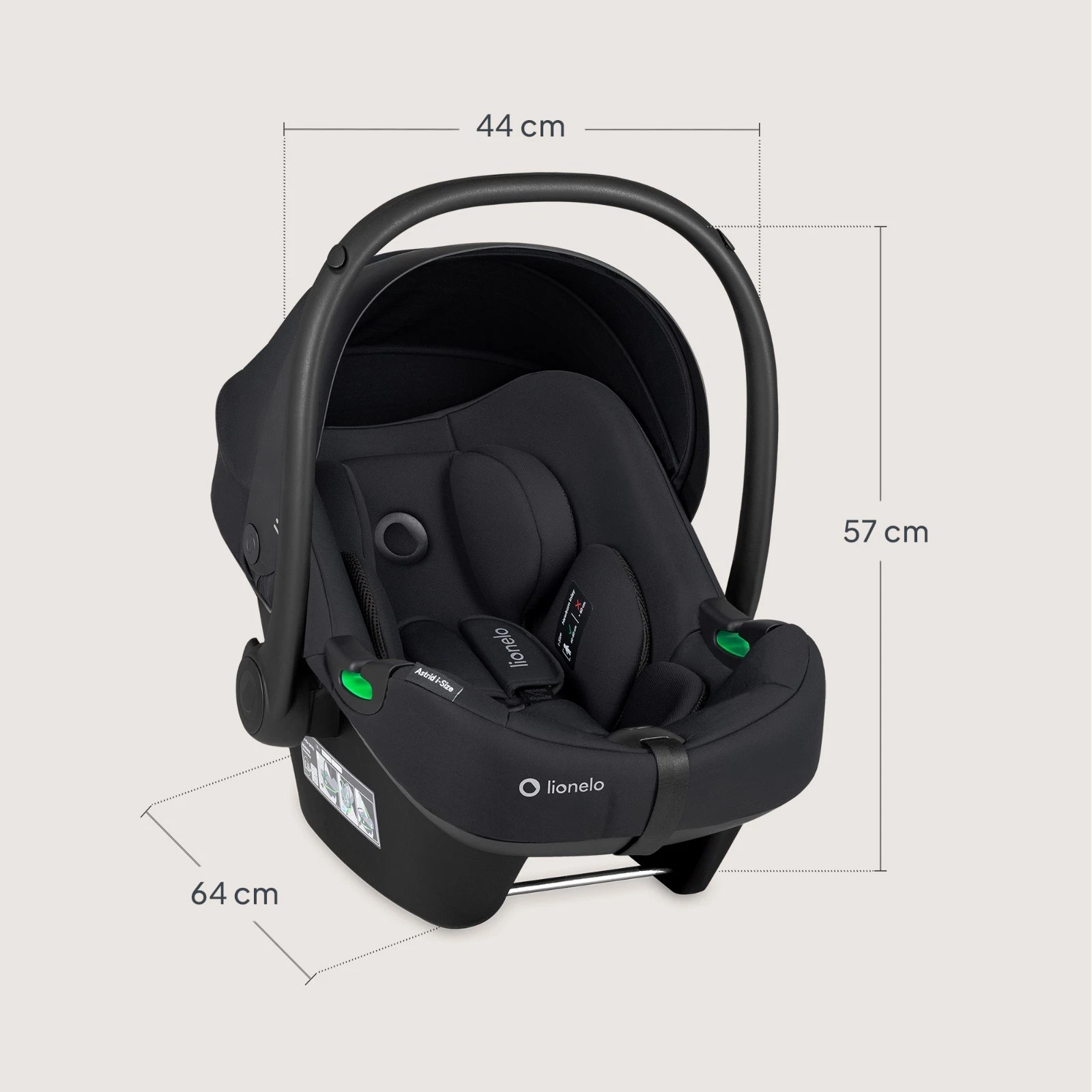 Автокрісло Lionelo Astrid i-Size BLACK ONYX