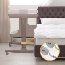 Приставне ліжечко 3 в 1 Lionelo Aurora Beige Taupe